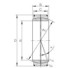 關節軸承 GE140-DO, 根據 DIN ISO 12 240-1 標準，需維護